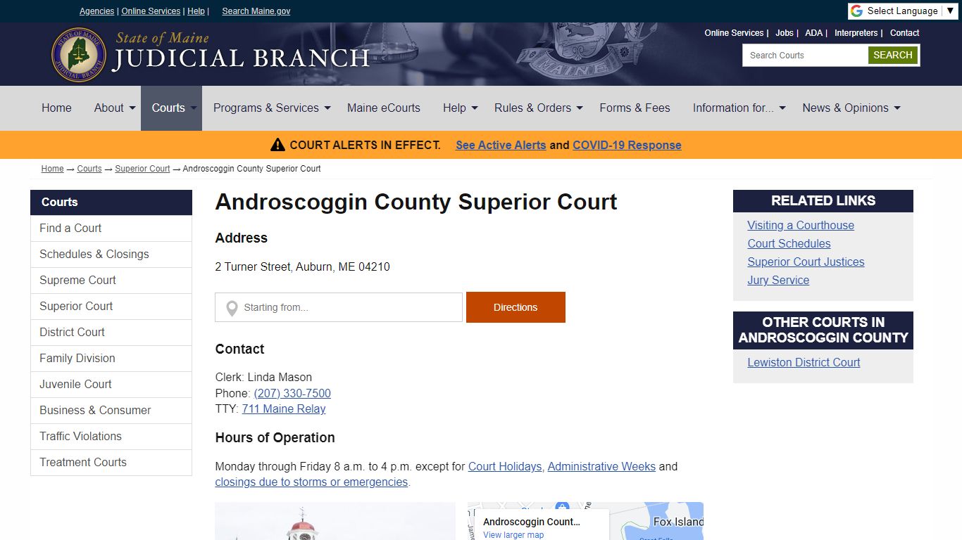 Androscoggin County Superior Court - Maine