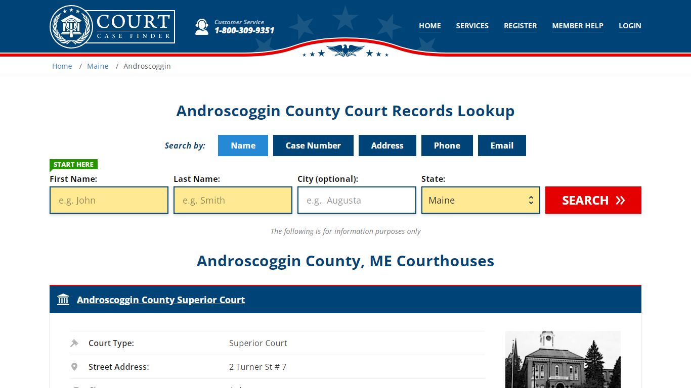 Androscoggin County Court Records | ME Case Lookup